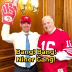 Eric Swalwell Instagram - @RepSwalwell and his 49ers are on to the Super Bowl, which means @RepDanKildee needed to pay up on his NFC Championship Game bet. These two already can’t wait for next year’s rematch. What’s your Super Bowl Prediction?