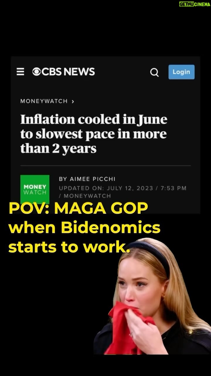 Eric Swalwell Instagram - POV: MAGA GOP when Bidenomics starts to work.