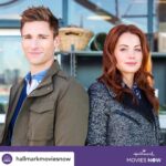Erica Durance Instagram - Look at that baby face! Good times. #hallmarkmovies never laughed so much thanks @ronoliver you are delightful🤗