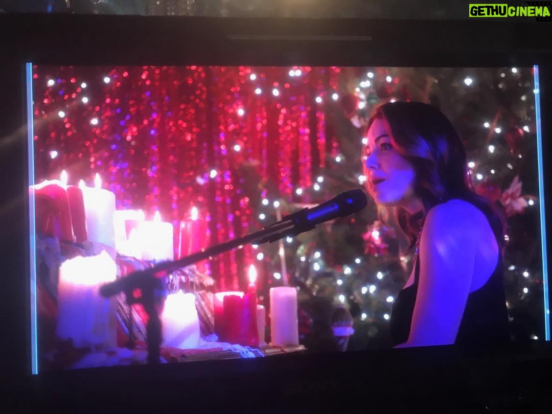 Erica Durance Instagram - Finally fulfilling a lifelong dream! Although I am a bit rusty๐ I have so enjoyed singing during this project. #gratitdude #femalefilmmaker badass director @jengibpics super dope partner in crime. Thanks for the tips @hellojthodges ๐