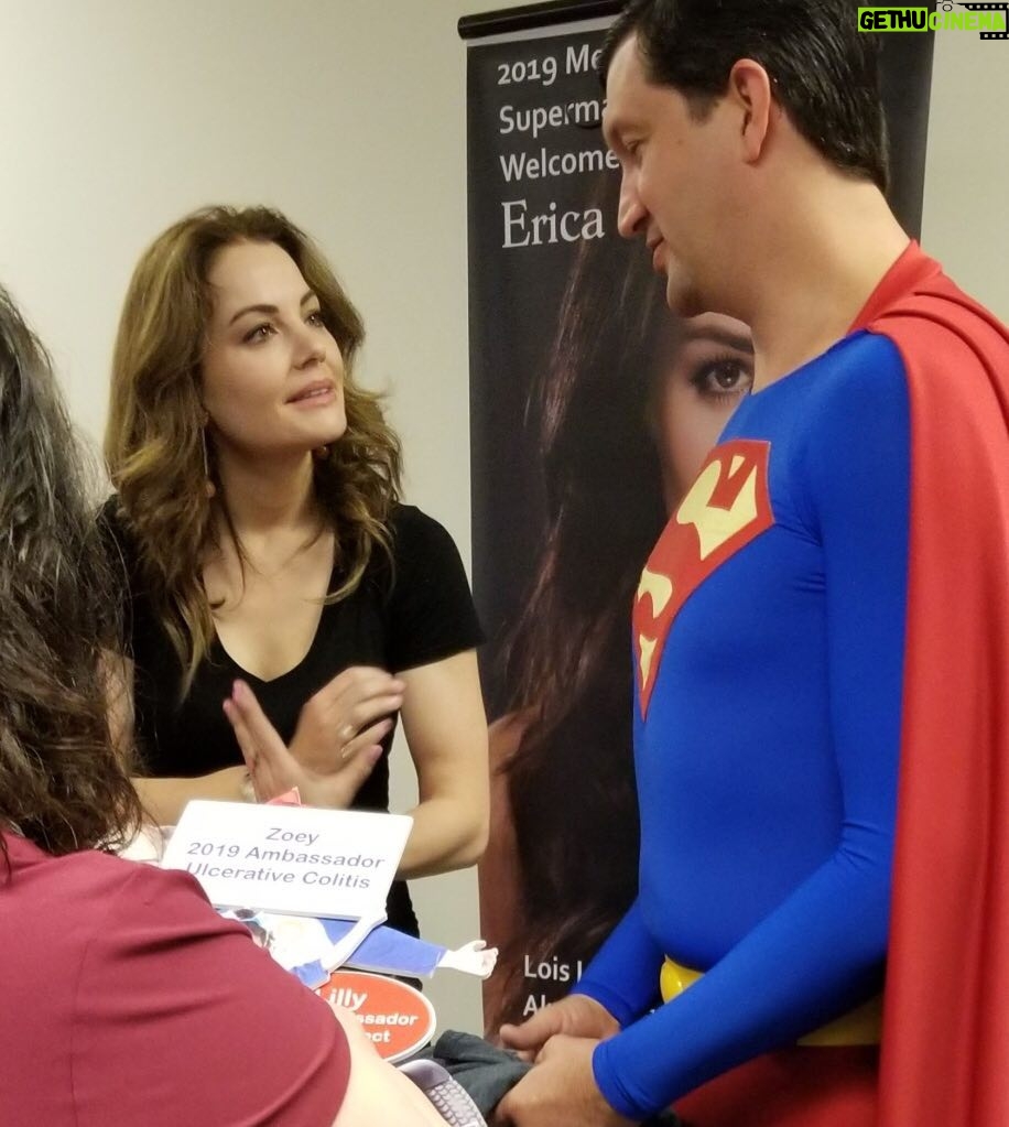 Erica Durance Instagram - Meeting Superman photo credit. @kchoateimages