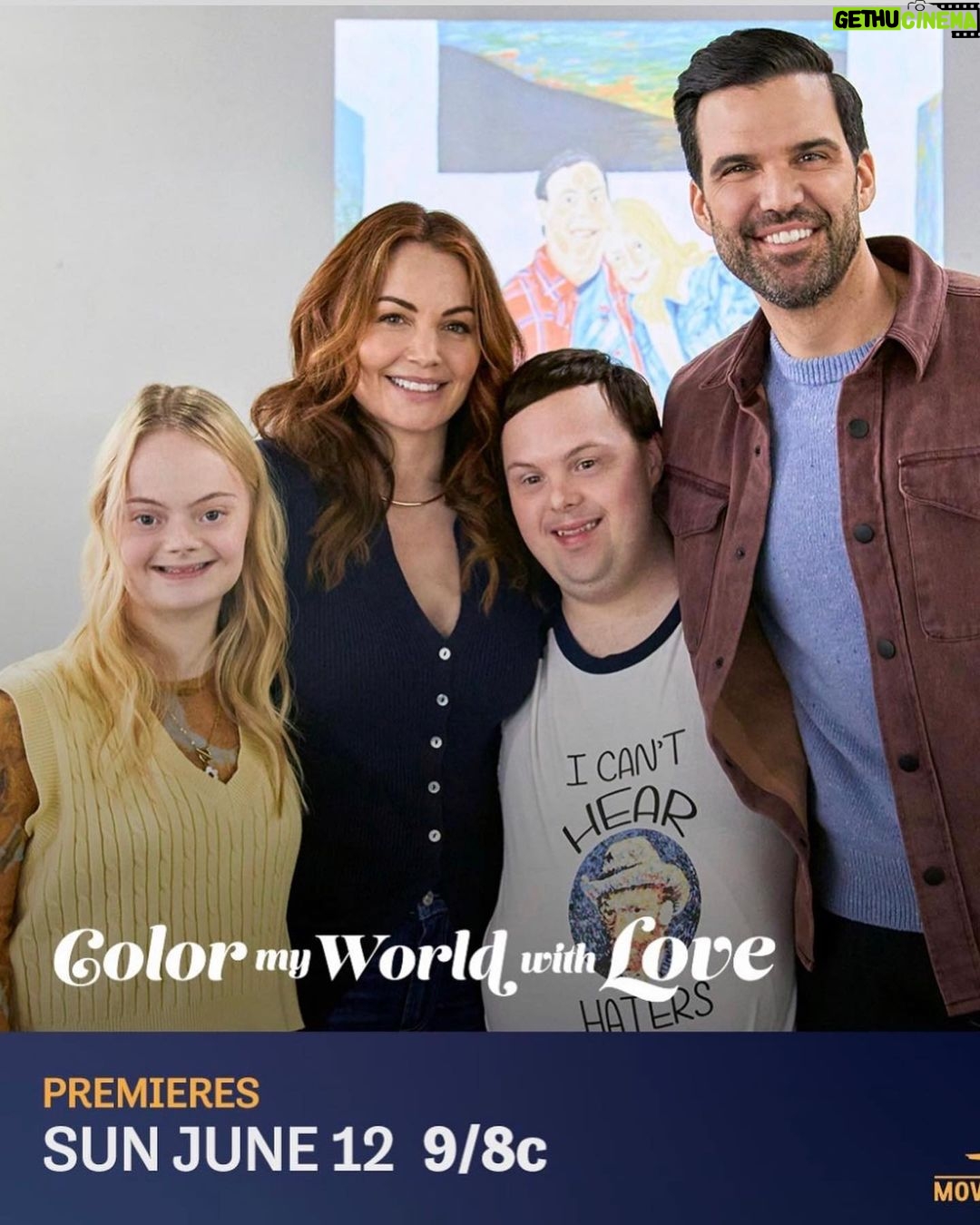 Erica Durance Instagram - Get ready to watch! June 12th 9/8c Check out the link in my bio for the Facebook live as well! #colormyworldwithlove @hallmarkmovie @peterbenson889 @benjaminayres @lilydmooreofficial @desanctisofficial @klkruper @infobobby @tianak655