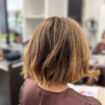 Erica Durance Instagram - Before and aft pics. Getting ready for another movie!!! Thanks for the magical hair transformation my wonderful friend and stylist @jadapinka you save me over and over again 🥰🥰