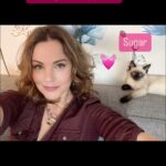 Erica Durance Instagram - Kitty Therapy!!! She’s the best company🌸🌸💕💕💕