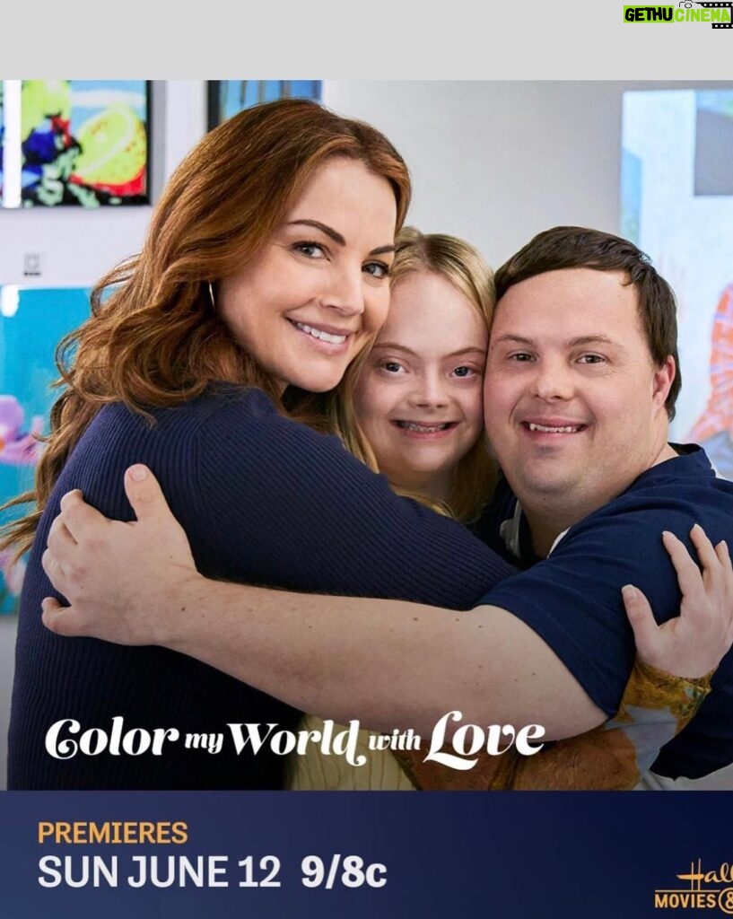 Erica Durance Instagram - Get ready to watch! June 12th 9/8c Check out the link in my bio for the Facebook live as well! #colormyworldwithlove @hallmarkmovie @peterbenson889 @benjaminayres @lilydmooreofficial @desanctisofficial @klkruper @infobobby @tianak655