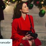 Erica Durance Instagram - #christmaschalet December 1, @up_tv Loved making this movie. @robindunne @jengibpics #RobertVaughn @jonathanyapp85 best DOP 😀