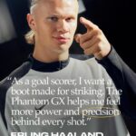 Erling Haaland Instagram - @erling.haaland’s precision is on point in the all-new 𝑷𝒉𝒂𝒏𝒕𝒐𝒎 𝑮𝑿 🎯 Designed with 𝑮𝒓𝒊𝒑𝒌𝒏𝒊𝒕 uppers for precise ball control, and the Nike 𝑪𝒚𝒄𝒍𝒐𝒏𝒆 𝟑𝟔𝟎 𝑷𝒍𝒂𝒕𝒆 for powerful cuts, the 𝑷𝒉𝒂𝒏𝒕𝒐𝒎 𝑮𝑿 is here to help you own the top corner like Erling. #NikeFootball