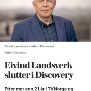 Espen Eckbo Instagram - Lykke til videre, Eivind Landsverk!

Eivind har vært helt avgjørende for det meste jeg har fått mulighet til å gjøre på skjermen, og jeg har utrolig mye å takke ham for. Aller viktigst var det nok at han ga Kristian Ødegaard og meg mulighet til å lage Nissene på Låven i 2001, mot alle fornuftige odds. Han var også grunnen til at det føltes riktig å gå fra TV2 til TVNorge i 2010 for å bli med humorsatsningen de ønsket seg der. Eivind har vært en risikovillig og hjertevarm sjef, som har vært åpen og ærlig og flink til å motivere. Han kommer til å bli savnet, og jeg håper ikke Eivind forsvinner ut av bransjen, for det er ingen det er morsommere å være på jobbmiddager eller turer med enn han. ❤️❤️❤️💐💐💐