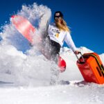 Ester Ledecká Instagram - Hurá na hory! ❄️ Hooray to the mountains! ❄️ All you need is @delseyofficial suitcase, my new @bogner.fireandice collection and @f2_international board! 😜🤙🏽 📷by: @justin_reiter STR