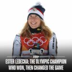 Ester Ledecká Instagram - Ester Ledecka 🇨🇿 made history at #PyeongChang2018. She secured victories in two different disciplines during the same Olympic Winter Games, a remarkable feat never witnessed before for a woman.💪😍 Spot her reaction - it speaks volumes! 🤯