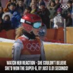 Ester Ledecká Instagram - Ester Ledecka 🇨🇿 made history at #PyeongChang2018. She secured victories in two different disciplines during the same Olympic Winter Games, a remarkable feat never witnessed before for a woman.💪😍 Spot her reaction - it speaks volumes! 🤯