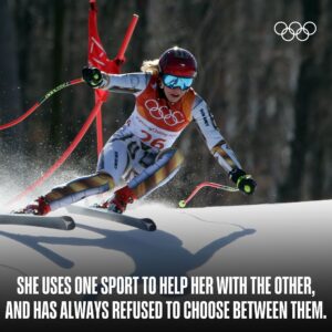 Ester Ledecká Instagram - Ester Ledecka 🇨🇿 made history at #PyeongChang2018. She secured victories in two different disciplines during the same Olympic Winter Games, a remarkable feat never witnessed before for a woman.💪😍

Spot her reaction - it speaks volumes! 🤯