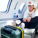 Ester Ledecká Instagram – On my way to first World Cup of the season with @delseyofficial ❄️. 

@bogner.fireandice

STR