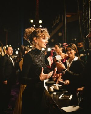 Esther Acebo Instagram - What an amazing experience!!
Thank you for having me
#joyawards2023 @riyadhseason 
#KSA

👗 @josejuan35 @elisabettafranchi 
💋 @mervat_makeup 
💇🏼‍♀️ @hala_hairdresser 

And aLways @yourocktalent ♥️