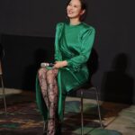 Esther Liu Instagram - 第一次在大螢幕看到 @sallilovestory 第一場面對面的映後QA 好多好多感動 大家的反應都好真誠熱烈 謝謝你們喜歡 #莎莉 你們的愛讓我好漂亮喔😂 （漂亮到放好幾張照🙈） 感謝團隊 Makeup: @karenchang_makeup Hairstyle: @nelsonkuo_zoom 👗：@sandroparis Stylish: @charliebubblecat 📷: @yuweiiv 謝謝你們讓我看不出來才剛下飛機🫶🏻
