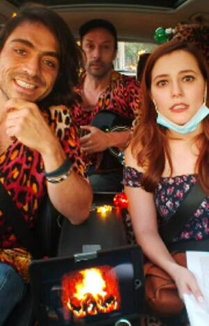 Etienne Bobenrieth Instagram - Nuestro propio Carpool con @magdalenamullerv y @andresvelascoreyes tocando gracias a @ruizcustomguitars