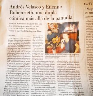 Etienne Bobenrieth Instagram - Una nota en el Mercurio sobre nuestros "LIVE FOGATA"!!!!!! Con @andresvelascoreyes estamos felices!! Atentos que en marzo habrán sorpresas 👍🏼🤟🏻🙌🏽🍻