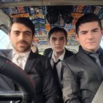 Etienne Bobenrieth Instagram - MEN IN BLACK @claudiocastellon @alfredbornercerda @mega.tv @pobrenovio No se la pierdan!!!!!! 👰‍♀️