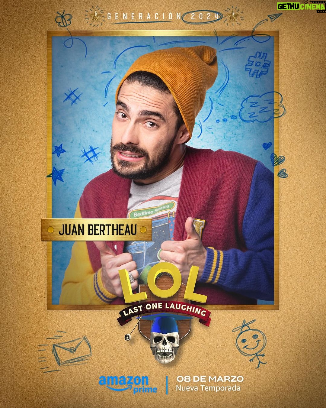 Eugenio Derbez Instagram - @juanbertheau ni tus autos, ni estar carita te servirán para ganar LOL... mejor recuerda que Berthvo mata carita. #LOLMX 💀 Marzo 8 solo en @primevideomx #LOL6 // Looks do not count inside the LOL house, we’ll see if @juanbertheau has more than meets the eye to shine in #LOLMX 💀