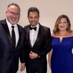 Eugenio Derbez Instagram - With the US Secretary of Education, Miguel Cardona, and his wife. @maestrocares