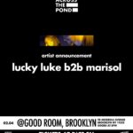 Eva Marisol Gutowski Instagram - AAAHHH! Excited to announce that this Sunday I’m back in NYC with Across The Pond for another night with UK’s best ❤️ last time i played with @officialluckyluke was at the Fred Again afters and it was a show you *definitely* don’t want to miss again 😮‍💨 Tickets in my bio. Who’s coming? 🔥 New York, New York