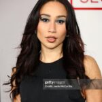 Eva Marisol Gutowski Instagram - The last time i posted a Getty image was in the Mesozoic era, but i wanted to post a dumpy today so here we are. This is life lately ❤️ 1. Got ready for this premiere in 20 minutes and did the girl thing where you freak out under time stress and add bold eyeshadow 🥸 2. Couples that stretch together 👯 3. I’m on the hunt for a hand pan 4. A needy animal 5. Tried “frosty makeup” and the mail girl looked at me and i saw her visibly stop herself from laughing in my face 🥸🥸 6. Question of the day is if olav ever made that transition. 7. Shopped at Trader Joe’s for the FIRST TIME IN MY LIFE 8. January = alone time 🫶❤️ New York, New York