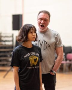 Eva Noblezada Instagram - I’ve only ever worked with one actor who would read Shakespeare backstage. And whose impressive cv as an actor inspired me daily to dig my feet into the world of whatever material I was working on in order to give my characters freedom within the structure. Patrick, it’s been an honor! We can’t wait to watch in awe of whatever you do next. Onstage, on film and in life. Always love to you and your beautiful wonder woman @realpaigedavis 🥹🤍 Happy Trails, my Hades! 🎊 (and omggggg look at us in this pic. we’re babies😭🤣) National Theatre