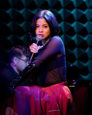 Eva Noblezada Instagram - Delusional indeed 🎊 feeling fabulous and festive after three delicious shows @joespub with my musical partner in crime @rodneybush ✨ Thank You for coming everyone i love you all so much! Wishing everyone a lovely holiday season and continued blessings into the new year 🫶🏽❄️🕯️🎄
Also thank you you beautiful man @reevecarney for joining me onstage and slaying one of my fav mt classics ❤️‍🔥 finishing the year entertainting you all is my highest artistic honor 🙏🏽
And @davidandrako thank YOU for these gorgeous pictures!
Sound: Steve
Lighting : Jeanne Anne
Stage Managers: Jordi & Jake
Costume: TC Williams