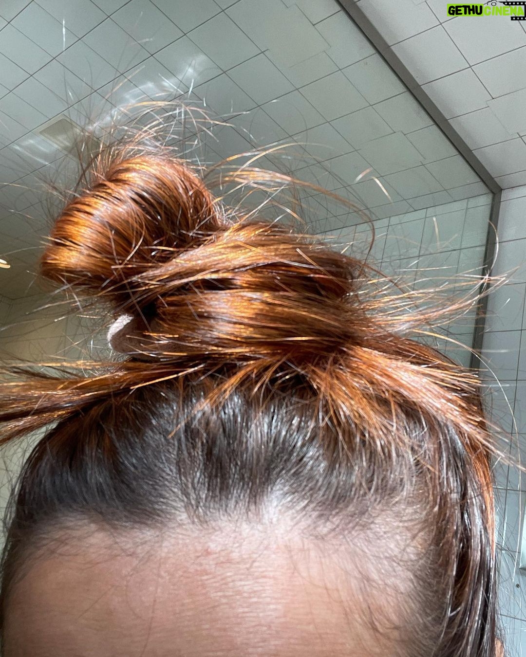 Evaluna Montaner Instagram - Me pinté el pelo del color de mis ojos en Buenos Aires. 🪴