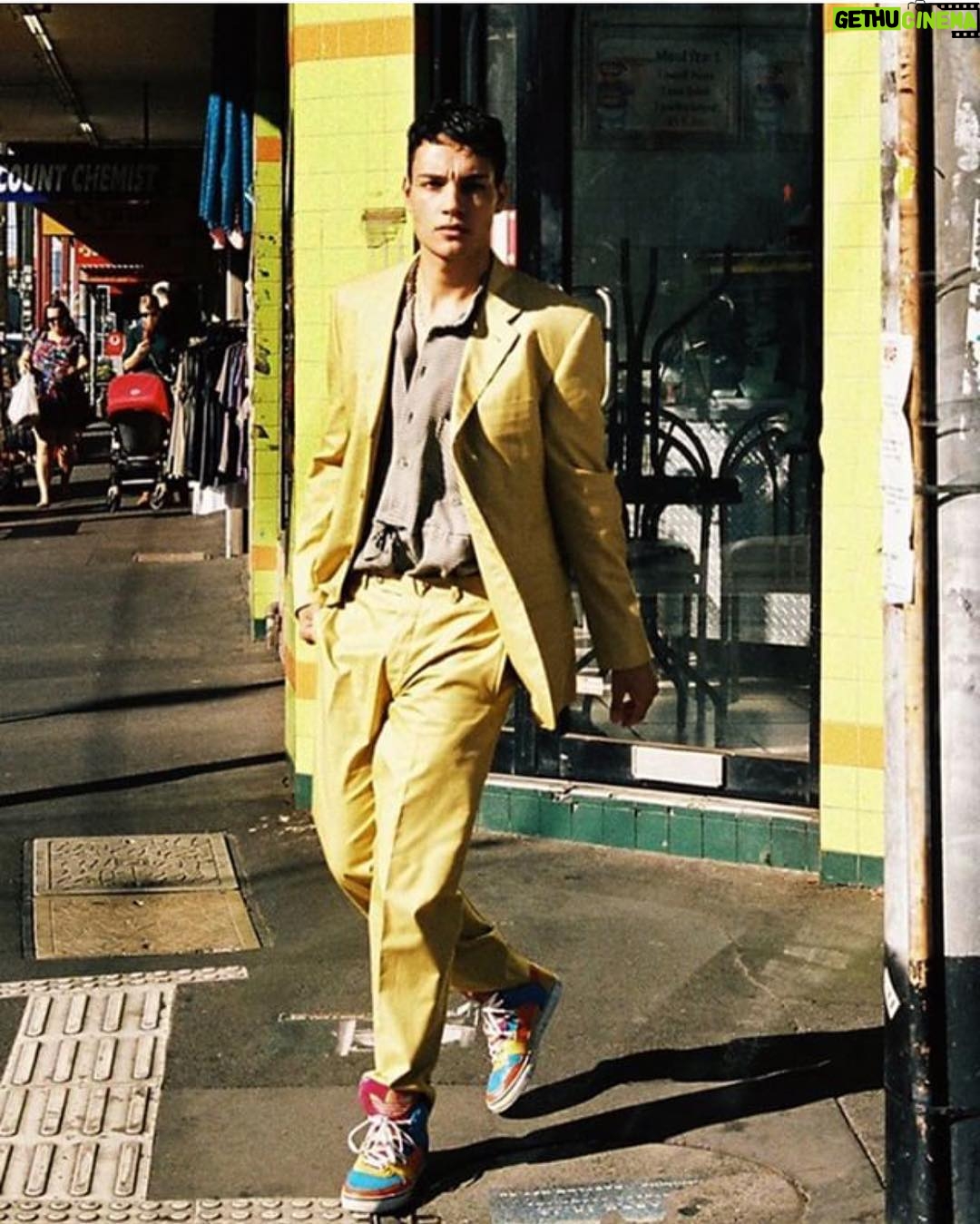 Evan Evagora Instagram - I’ve got like half a mill in Monopoly money. Outtakes @matthiasogger @brett_bowen @megguthriemakeupandhair #areyoueatingthough #editorial Collingwood, Victoria, Australia