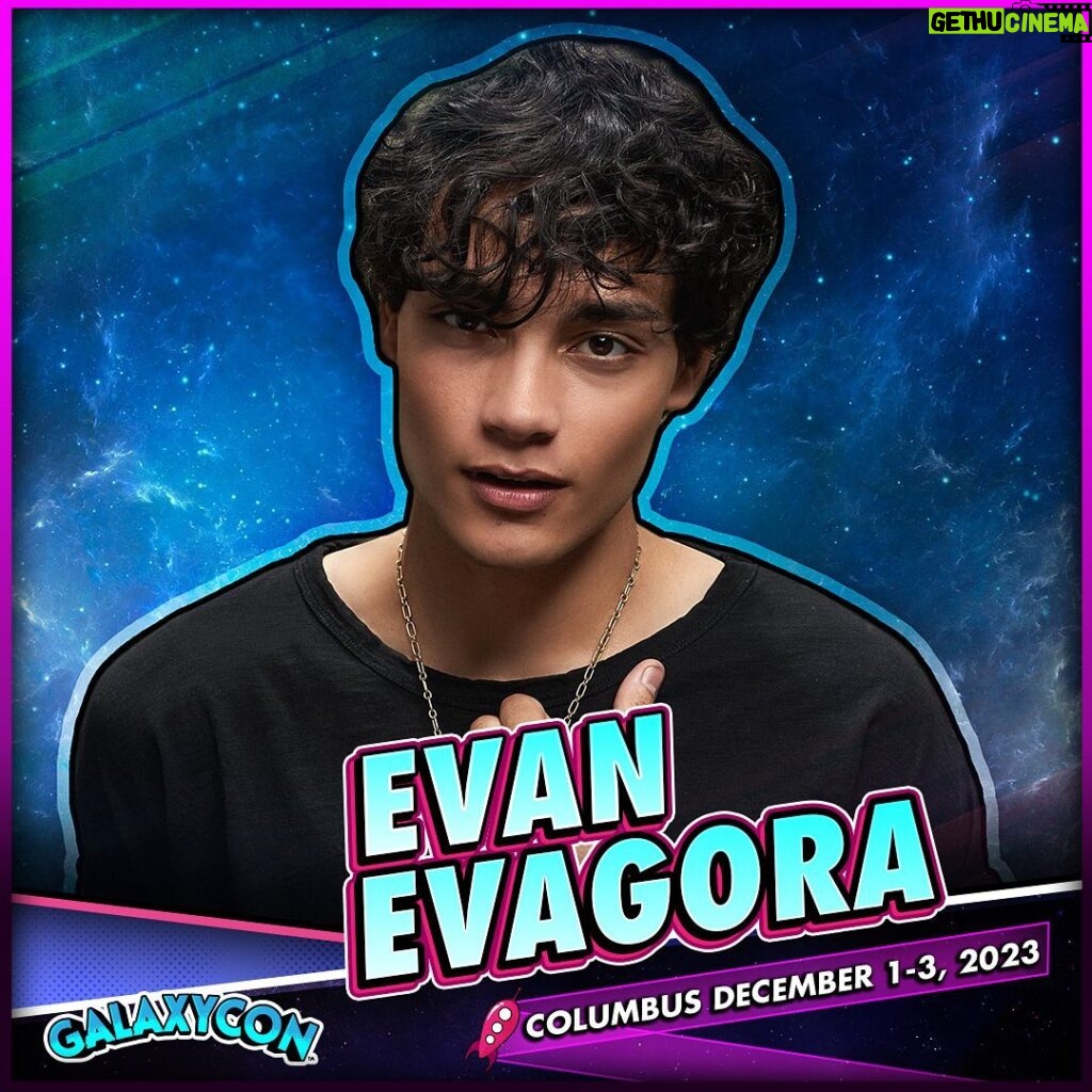 Evan Evagora Instagram - On December 1-3, meet me at @galaxyconcolumbus ! There will be panels, autographs, photo ops and more! Come check it out and get more info at GalaxyCon.com!