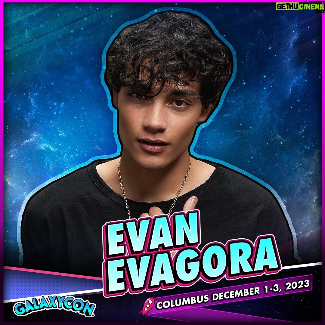 Evan Evagora - 3.1K Likes - On December 1-3, meet me at @galaxyconcolumbus ! There will be panels, autographs, photo ops and more! Come check it out and get more info at GalaxyCon.com!