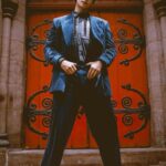 Evan Evagora Instagram - Blue suede blue steel New York City, N.Y.
