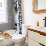 Evan Thomas Instagram - We are about halfway through the season 3, and I’ve been so proud of the homes this season! Sometimes the bathrooms in these smaller homes can be tricky to add in unique design elements when their size dictates that they all basically have the same layout. Here are alllll the bathrooms so far this season. From the future house, to the black hole, to cozy cabin, we tried to add as much personality to each bathroom while sticking to the aesthetic of the house, and not breaking the bank. What’s your favorite bathroom so far this season?! And if you see a tile that you love, head over to @virginiatilecompany! All these beautiful tiles are @virginiatilecompany tiles and each one is fabulous in their own right! Detroit, Michigan