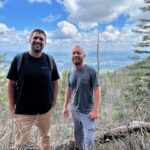 Evan Thomas Instagram – Long loooong hike in Santa Fe mountains! Got a bit turned around, and added a few extra miles of back tracking, but we made it. Just a simple 24 mile hike in hail and rain…everything’s fine 😂. Santa Fe, New Mexico