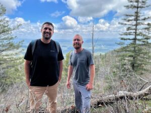 Evan Thomas Instagram - Long loooong hike in Santa Fe mountains! Got a bit turned around, and added a few extra miles of back tracking, but we made it. Just a simple 24 mile hike in hail and rain…everything’s fine 😂.