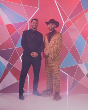 Evan Thomas Instagram - Fun night at the #glaadmediaawards! Although we didn’t win (congrats to We’re Here from @hbomax), it was an honor to be nominated amongst such talent. Thanks to @lorenruch , @lizbrach , @vic802 and @hgtv for taking us on this wild ride.

Also so nice to get to sit and chat with the amazing @trixiemattel and @dvdslvr at the @wbd table! Such nice people.