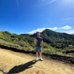 Evan Thomas Instagram - We are back in LA for some #barbie action! We landed today and had a few hours to burn so we went for a beautiful hike at #elsmerecanyon! Belle even got to go and get some exercise 🐶❤️❤️. Great hike, highly recommend 👍
