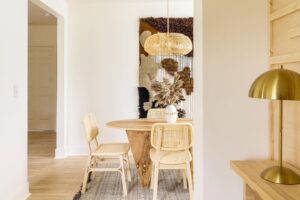 Evan Thomas Instagram - So scandi! Hope you all liked last night’s episode! It was a doozy of a house…most framing we’ve ever had to do on a reno. But man did it turn out gorgeous! Honestly one of my favorites yet…maybe my number one. 

What do you guys think? How did the Scandi vibe turn out?? Keep swiping to get a video walk through right before the open house! Special thanks to @floyddetroit for the beautiful sofa and bed!

Tile: @virginiatilecompany 
Flooring: @floorcoverings_metroeastdtw 
Countertops: @greatlakesgm 
Furniture: @floyddetroit
Kitchen sink: @strictly.sinks