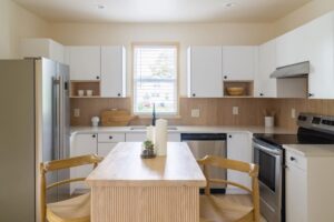 Evan Thomas Instagram - So scandi! Hope you all liked last night’s episode! It was a doozy of a house…most framing we’ve ever had to do on a reno. But man did it turn out gorgeous! Honestly one of my favorites yet…maybe my number one. 

What do you guys think? How did the Scandi vibe turn out?? Keep swiping to get a video walk through right before the open house! Special thanks to @floyddetroit for the beautiful sofa and bed!

Tile: @virginiatilecompany 
Flooring: @floorcoverings_metroeastdtw 
Countertops: @greatlakesgm 
Furniture: @floyddetroit
Kitchen sink: @strictly.sinks