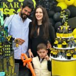 Fahriye Evcen Instagram - İyi ki doğdun ilk göz ağrımız 🖤💛 KARAN #13.04.2019