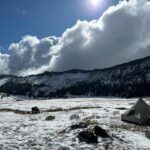 Falk Hentschel Instagram - dropping off a few hunters in the mountains. Snow came early.