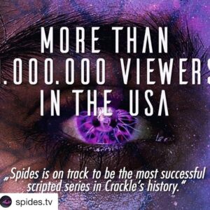 Falk Hentschel Instagram - congrats to the whole Spides Family. well done!

#Repost @spides.tv with @get_repost
・・・
US streaming service CRACKLE has just announced that #spides has already exceeded 1 million viewers in just two weeks. 

This makes SPIDES the most popular scripted series on Crackle. 

„The series has truly taken Crackle by storm since it launched two weeks ago“ says Crackle Plus president.”