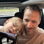 Falk Hentschel Instagram - It’s a successful day when little man just falls asleep on a beautiful hike adventuring with me. Life is good.