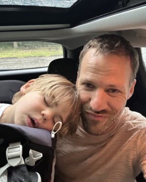 Falk Hentschel Instagram - It’s a successful day when little man just falls asleep on a beautiful hike adventuring with me. Life is good.