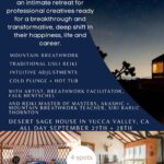 Falk Hentschel Instagram - my friend @siribaructhornton invited me to cohost her beautiful retreat in Yucca Valley. To all you creatives that feel stuck or want to expand, check this out and DM @siribaructhornton for one of the spots if you feel called.