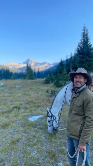 Falk Hentschel Instagram - Finally got to fulfill a childhood dream of being a cowboy, riding this beautiful  horse out in the wilderness. Asarah took great care of me and kept me safe. Thank you. 
#horses #freedom