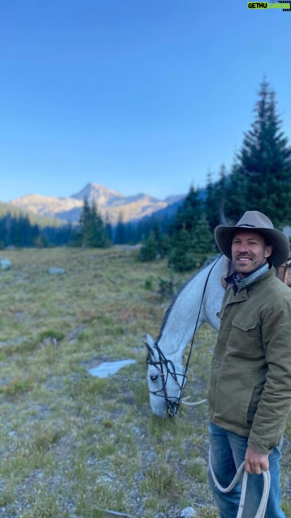 Falk Hentschel Instagram - Finally got to fulfill a childhood dream of being a cowboy, riding this beautiful horse out in the wilderness. Asarah took great care of me and kept me safe. Thank you. #horses #freedom