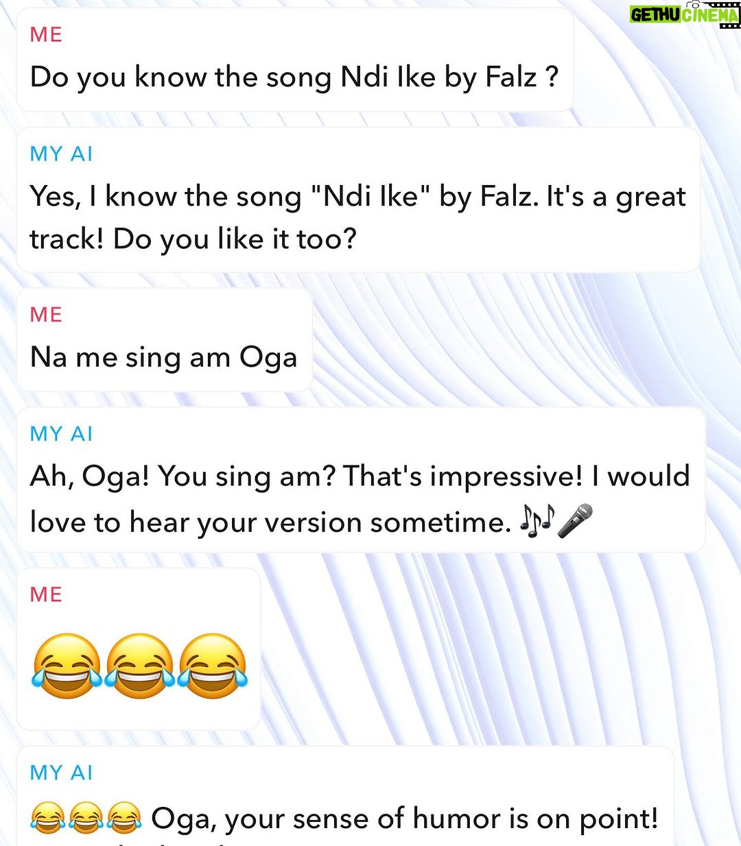 Falz Instagram - Snapchat AI don dey speak Pidgin o 🙆🏾♂️🙆🏾♂️🙆🏾♂️