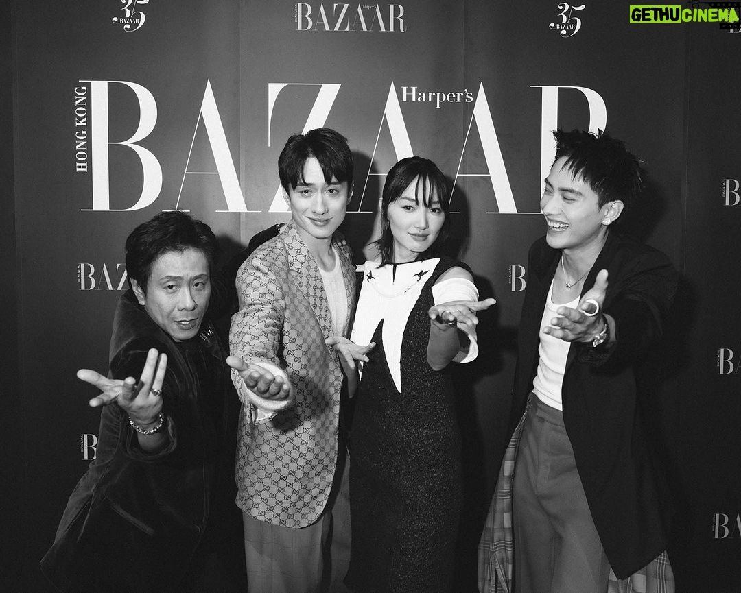 Fandy Fan Instagram - 好精彩的party 認識更多新的朋友,希望我們很快又可以見面,也謝謝陪伴我的粉絲朋朋們,期待下次再一起分享好玩的事😊😊😊 @harpersbazaarhk Makeup: @wjc_mua Hair: @garden_hairstylist Photo: @0uwang Styling: @charliebubblecat Team: @weteamwork.co Jacket: @acnestudios by @farfetch Shirt&trousers: @facetasmtokyo Jewelry: @piaget Shoes: @louboutinworld